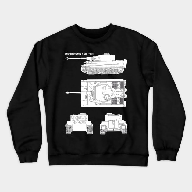 Tiger tank from all sides! Crewneck Sweatshirt by FAawRay